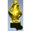 Скульптурная статуэтка женщины в драпировке - STL для ЧПУ