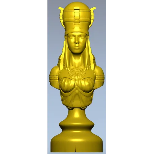 Regal Female Bust 3D Model for CNC Milling STL