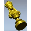 Regal Female Bust 3D Model for CNC Milling STL