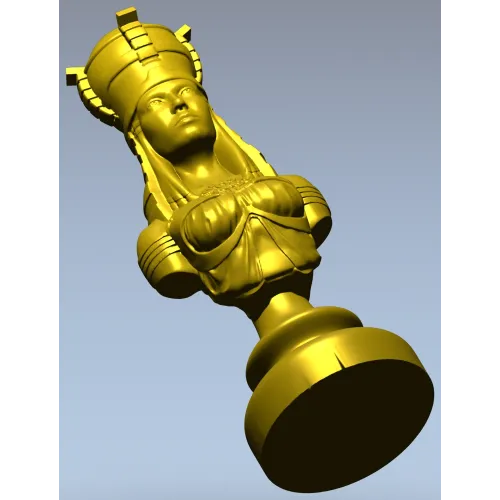 Regal Female Bust 3D Model for CNC Milling STL