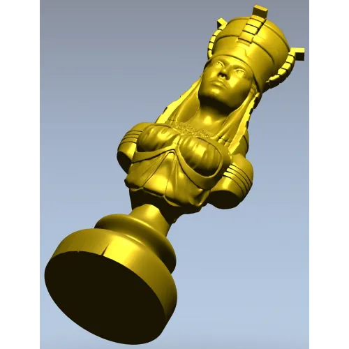 Regal Female Bust 3D Model for CNC Milling STL