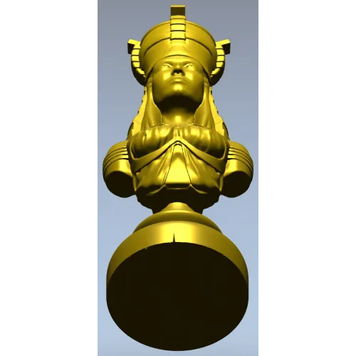 Regal Female Bust 3D Model for CNC Milling STL