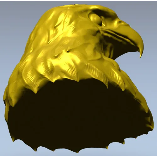 Голова орла - рельефная 3D модель STL для фрезеровки