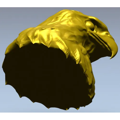 Голова орла - рельефная 3D модель STL для фрезеровки