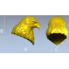 Голова орла - рельефная 3D модель STL для фрезеровки