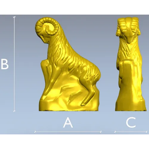 Статуэтка овна для ЧПУ - 3D модель в формате STL