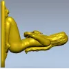 Лежащая нимфа - 3D модель в формате STL для ЧПУ