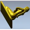 Лежащая нимфа - 3D модель в формате STL для ЧПУ