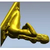 Лежащая нимфа - 3D модель в формате STL для ЧПУ