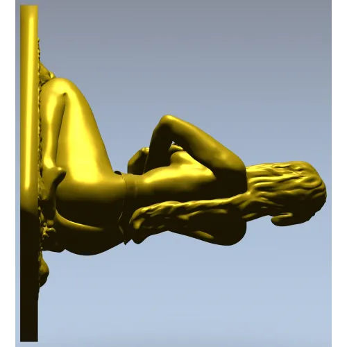 Лежащая нимфа - 3D модель в формате STL для ЧПУ