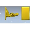 Лежащая нимфа - 3D модель в формате STL для ЧПУ