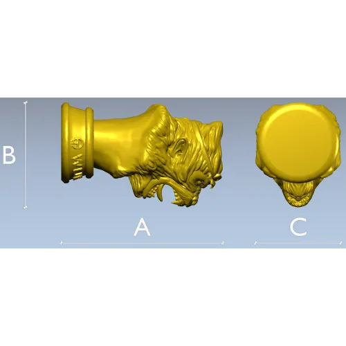 Голова Обезьяньего Владыки - 3D модель STL для ЧПУ
