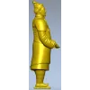 STL модель - Воин терракотовой армии для ЧПУ