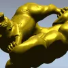 3D модель "Тигр и нимфа" в формате STL для ЧПУ