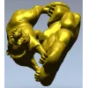 3D модель "Тигр и нимфа" в формате STL для ЧПУ
