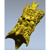 Тотемный столб с черепом - 3D модель STL для ЧПУ