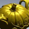 3D модель "Тыквенная подвеска" в формате STL для ЧПУ