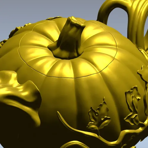 3D модель "Тыквенная подвеска" в формате STL для ЧПУ