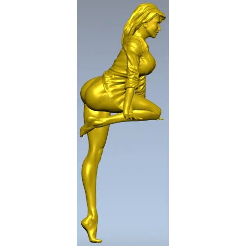 Грациозная женская фигура - 3D модель STL для ЧПУ