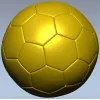 Рельефная 3D модель футбольного шара в формате STL