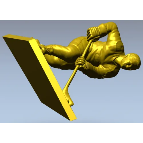 Хоккеист - 3D модель в формате STL для ЧПУ