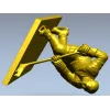 Хоккеист - 3D модель в формате STL для ЧПУ