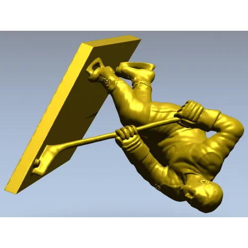 Хоккеист - 3D модель в формате STL для ЧПУ