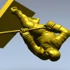 Хоккеист - 3D модель в формате STL для ЧПУ