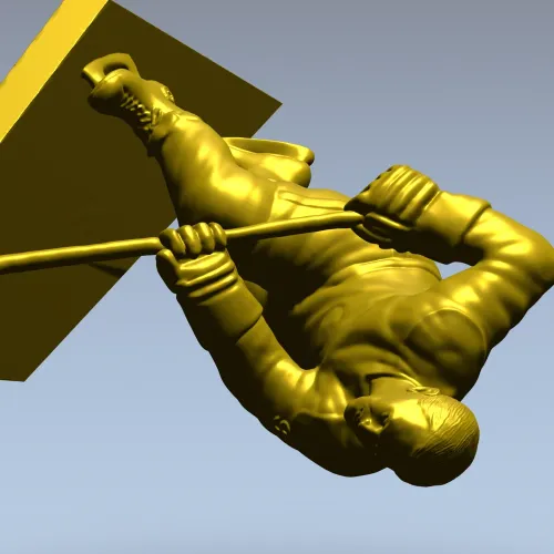 Хоккеист - 3D модель в формате STL для ЧПУ