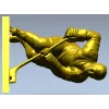 Хоккеист - 3D модель в формате STL для ЧПУ
