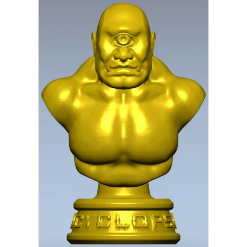 3D модель бюста циклопа - STL файл для ЧПУ