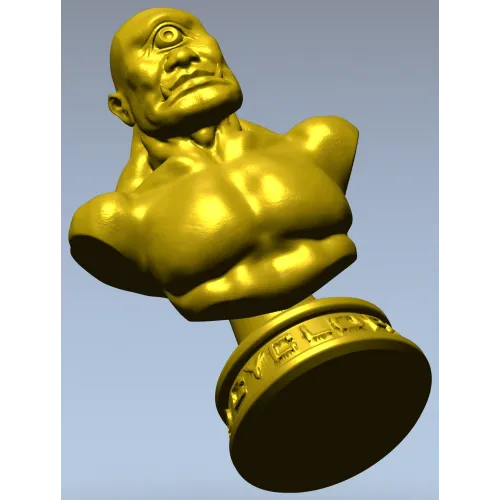 3D модель бюста циклопа - STL файл для ЧПУ