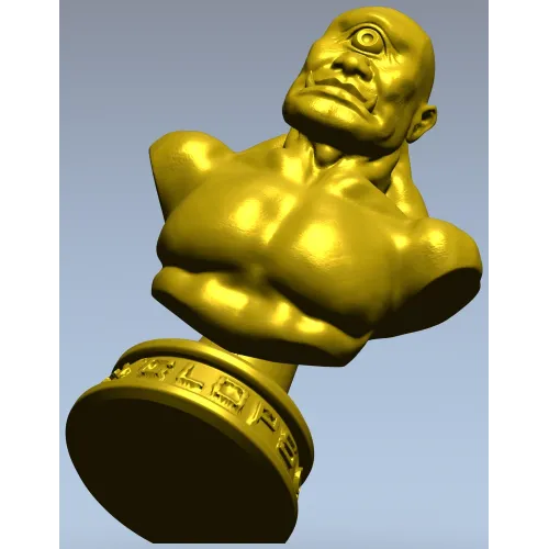 3D модель бюста циклопа - STL файл для ЧПУ