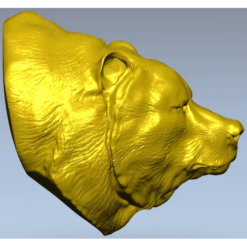 Медвежья голова - 3D модель STL для ЧПУ