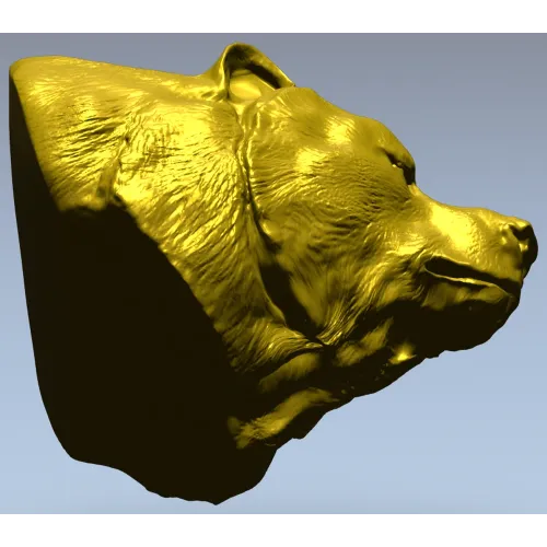 Медвежья голова - 3D модель STL для ЧПУ