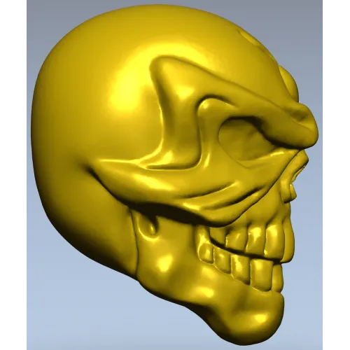 Череп-усмешка - 3D модель STL для ЧПУ