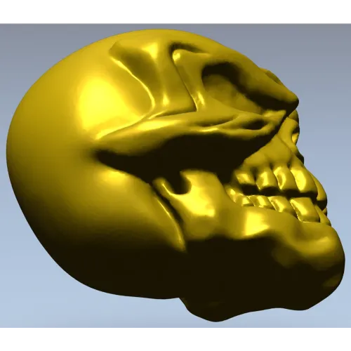 Череп-усмешка - 3D модель STL для ЧПУ