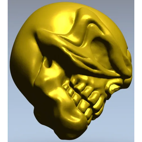 Череп-усмешка - 3D модель STL для ЧПУ