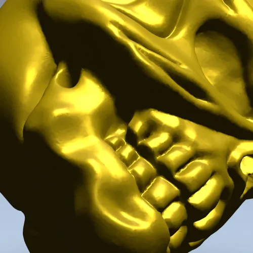 Череп-усмешка - 3D модель STL для ЧПУ