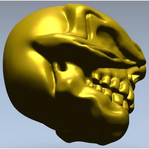 Череп-усмешка - 3D модель STL для ЧПУ