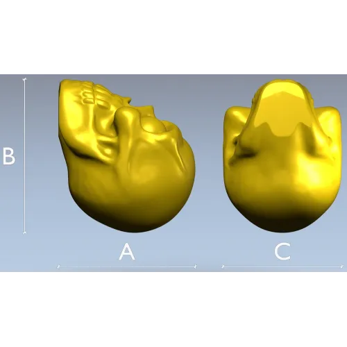 Глазастый череп - 3D модель STL для ЧПУ