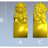 Фу-льонг - 3D модель STL для ЧПУ (статуетка на постаменте)