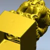 Лев-хранитель - декоративное навершие в формате STL