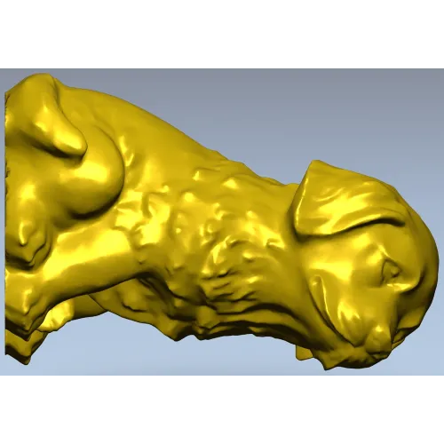 Спящий щенок - 3D модель в формате STL для ЧПУ