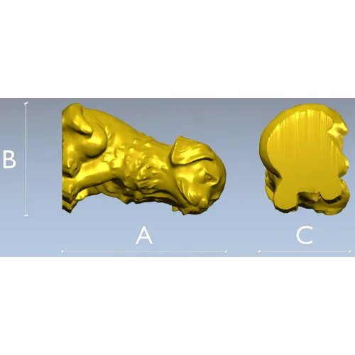 Спящий щенок - 3D модель в формате STL для ЧПУ