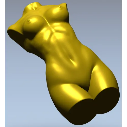 Живой торс - 3D модель женского торса в формате STL для ЧПУ