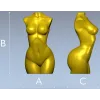 Живой торс - 3D модель женского торса в формате STL для ЧПУ