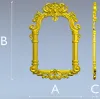 Барочная декоративная рама для ЧПУ - STL модель