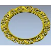 Baroque Acanthus Round Frame STL 3D Model for CNC Milling