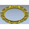 Baroque Acanthus Round Frame STL 3D Model for CNC Milling